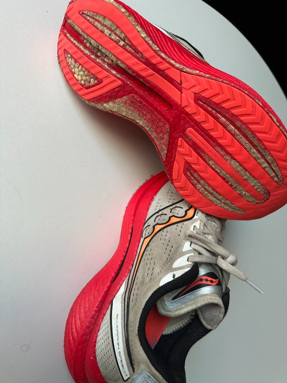 Saucony Endorphin Speed 3 Running Shoes White/ViZiRed Women's 10 - Picture 10 of 16